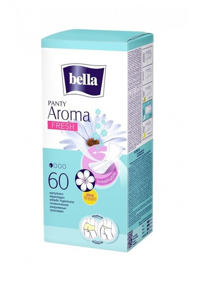 Bella Set 4 x 60 Absorbante Zinice Panty, Aroma Fresh