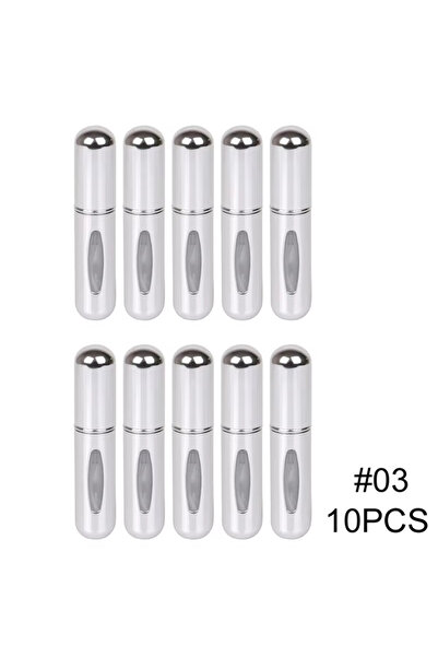 Choice10 Metal 5ml Silvery 10pcs 5ml Portable Refillable Spray Bottle Plastic...