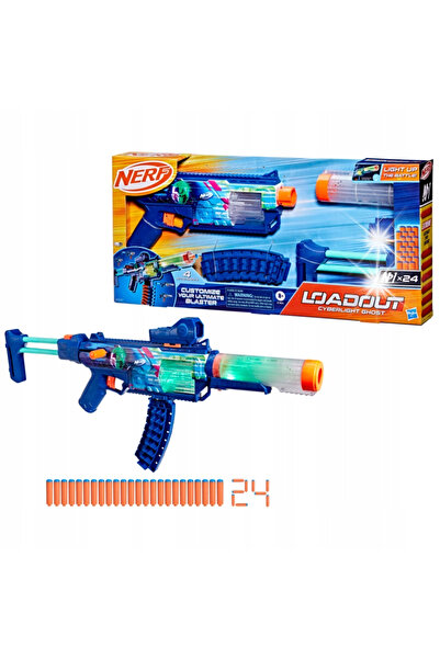 NerFu Ayakkabı Nerf Loadout Cyberlight Ghost luminează Blaster cu lansator 24...
