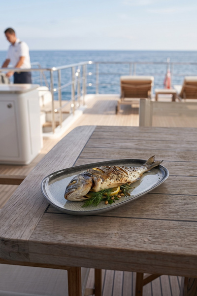 Happy Chef Grey Quartz 3'lü Trapezoid Tabak Seti, 33x18 cm - h.2,1 cm , Therm...