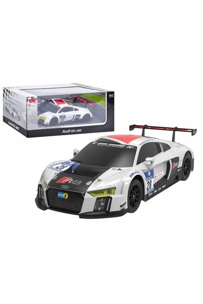 Rastar Group Mașină R/C 1:24 Telecomandată Sportivă AUDI R8 LMS Alb-Negru