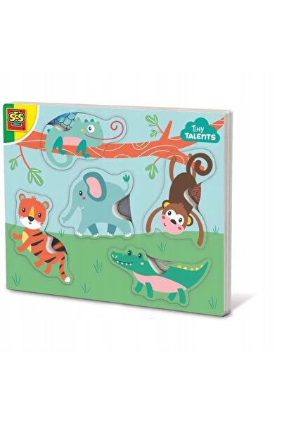 SES Creative Puzzle sonor cu animale de atins 13132 31326