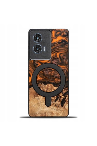 BewooDesign Husă Bewood Unique pentru Motorola Edge 50 Fusion - Portocalie cu...