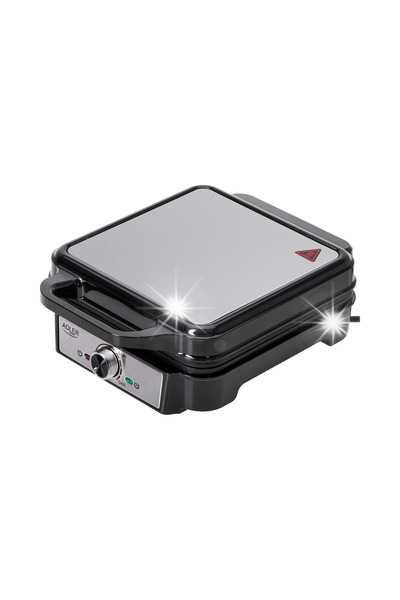 adler Aparat de făcut gofri pentru 4 gofri, putere 1800W, reglare continuă, A...