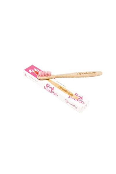 Nordics Pink Bamboo Toothbrush for Kids