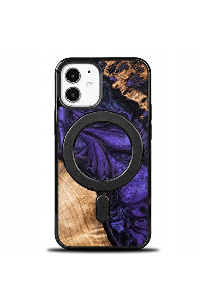BewooDesign Husă Bewood Unique pentru iPhone 12 Mini - Violet cu MagSafe