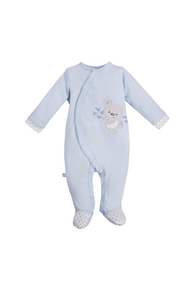 EEVI Long-sleeved overalls, babies, boys, cotton, with embroidery