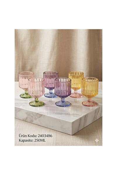 konak alışveriş Lüster 2403486 Glass Goblet 6 Li