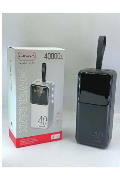 Levino N-23 40000mAh Power Bank with LED Display & Dual USB Output | High Cap...