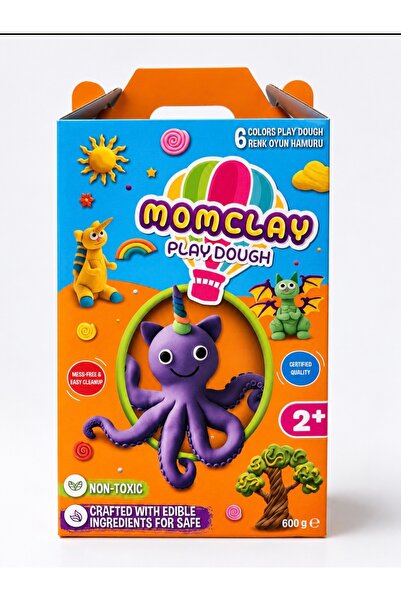 MomClay Play Dough 6 lı Oyun Hamuru Seti