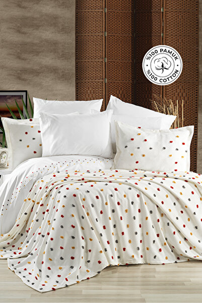 EvienHome 100% Cotton Duvet Cover Set, Colorful Dowry Set, 7 Piece Duvet Cove...
