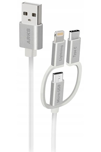 innature Cablu USB - Micro /Lightning/USB Tip C ARKS 1.2 m