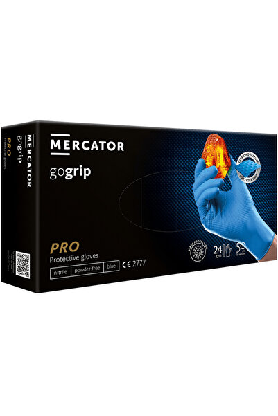 Mercator Gogrip Nitrile Gloves (Blue) M