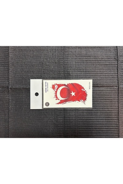 Tattoo Geçici Dövme Küçük Boy - Türk Bayrağı 2 Hafta Kalıcı Geçici Dövme