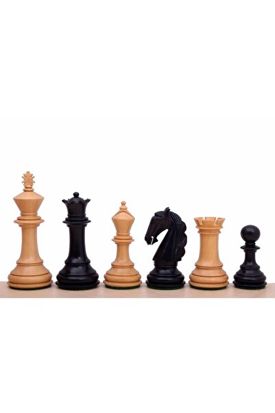 Sunrise Chess & Games 4-инчови ебонитирани колумбийски шахматни фигури Стаунтън