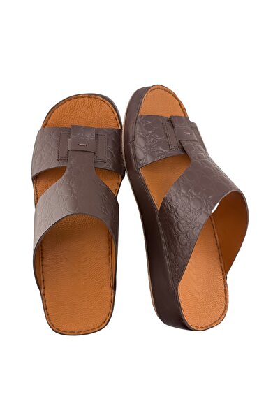 Cirino ( C-2032 ) Handmade Arabic Men's Slippers | Outdoor Arabic Sandals For...