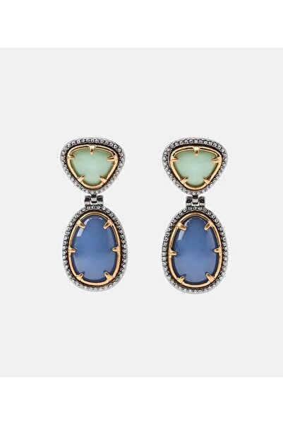 Venus Design Steel Crystal Stone Earrings