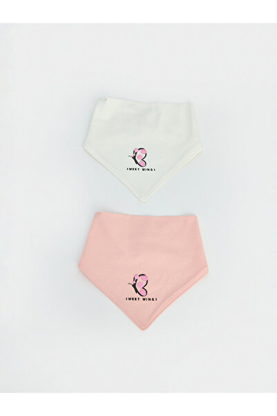 LC Waikiki Printed Baby Girl Bibs in a 2-Pack for Style-Conscious Parents fro...