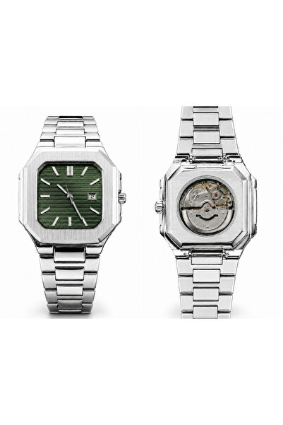 Reddington Original Premium Calendar Men's Wristwatch Silver Color Steel Band...