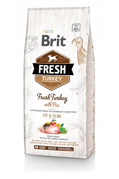 NO BRAND Hrana pentru caini BRIT Fresh Turkey Peru cu mazăre 12 kg