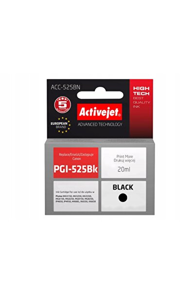 NO BRAND Cerneală ACTIVEJET pentru Canon PGI-525PGBK Negru 20 ml