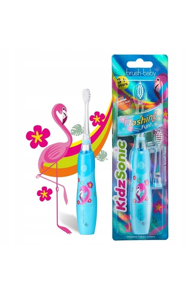 NO BRAND Perie sonică BRUSH-BABY KidzSonic Flaming