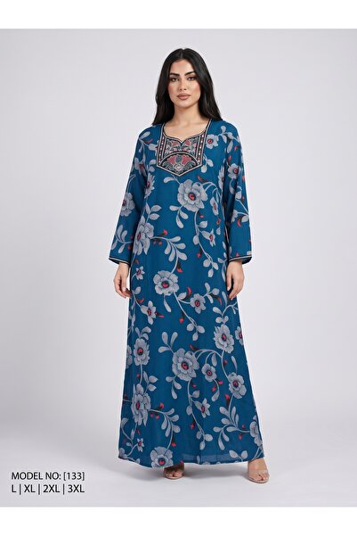 TUFAHA Cashmere Long Sleeve Shirt with Embroidery