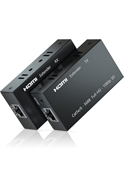Microware HDMI Extender 60M Repeater Transmitter/Sender + Receiver Over Cat5 ...