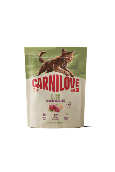 Carnilove True Fresh Cat Dry Duck for Sterilised Cats 400G - 10 Piece in Box