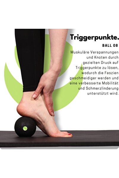 Healthru Set Fascia automasaj, 5 piese, masaj muscular eficient și relaxare, ...