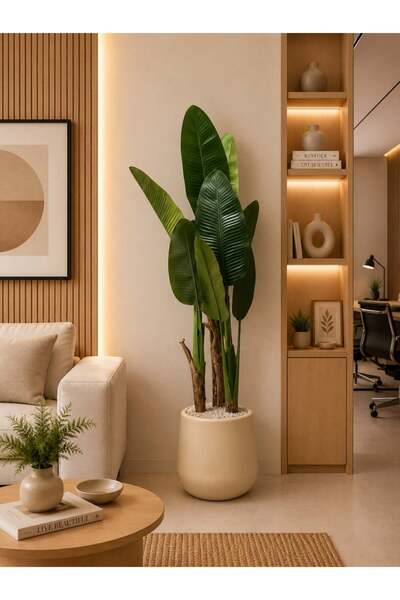 BYT ALRWASM FOR TRADE Luxury Artificial Strelitzia Tree – 150 cm height
