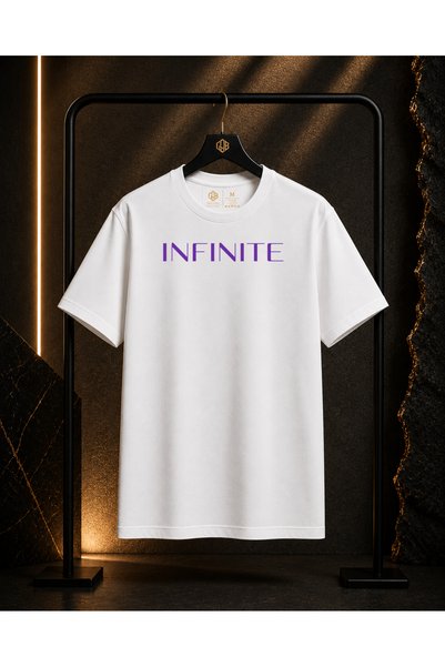 GOB Collection Unisex Purple Infinite and Back Lotus Printed 100% Cotton Over...