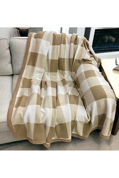 Linea Home Διπλής στρώσης κουβέρτα καναπέ σέρπα καρό 160Χ210 ΜΟΝΗ 160Χ210 PLA...