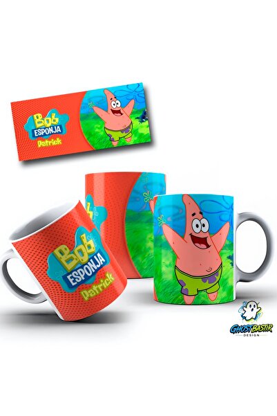 Ghostbastır Design Spongebob Patrick Mug Cup |   Single Piece K0463