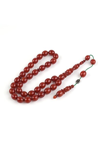 LapisDo Sıkma Kehribar Original Masterpiece Signature Cut 11.5X14Mm Prayer Beads