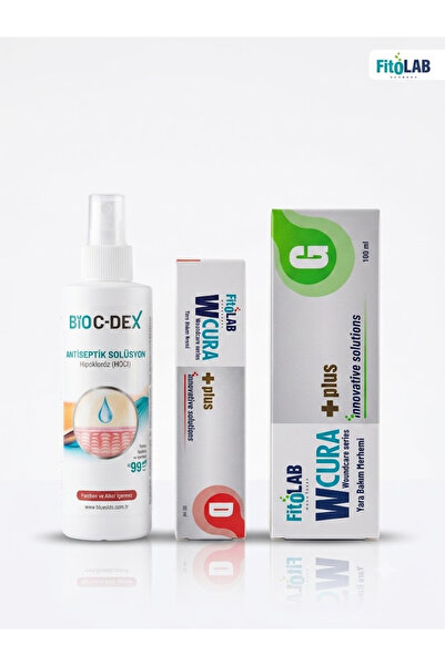 Genel Markalar Fitolab Yara Bakım Seti - Wcura Plus Merhem 100 ml & Bio C-Dex Antiseptik Sprey