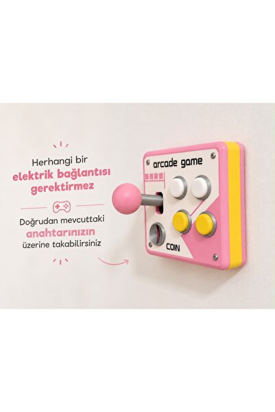 FOAMGREEN Arcade Oyun Temalı Dekoratif Lamba Anahtarı Kapağı | Gamer Oda Deko...