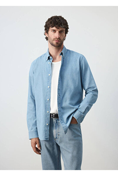 MANGO Man Normal kesim denim gömlek