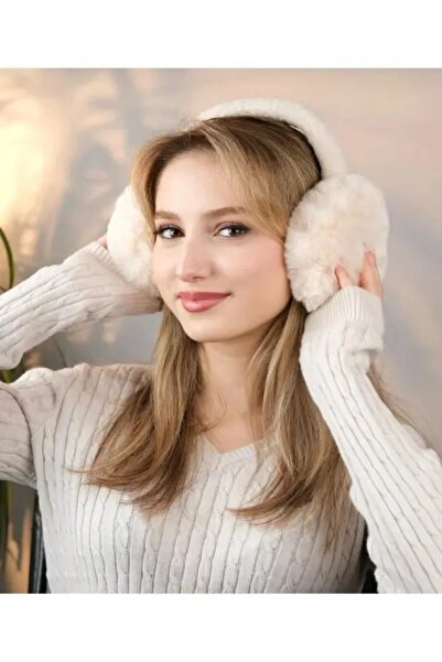awix Women's Cold Protection Cream Soft Plush Winter Foldable Earmuff Ear Pro...