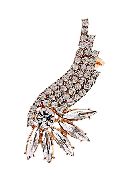 VeeShop Bird of Paradise ear cuff with sharp crystals