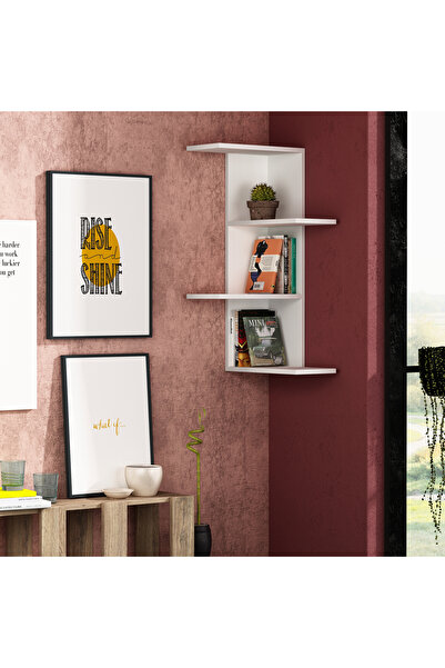 Decortie SASO KOSE RAF - BEYAZ - BEYAZ