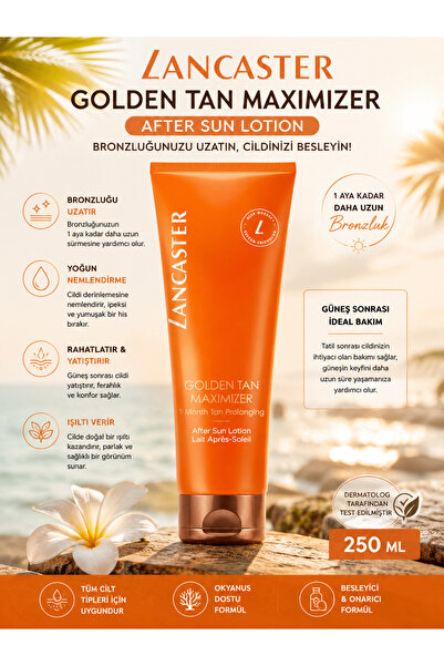 Lancaster Golden Tan Maximizer - Tan Extending After-Sun Body Care Lotion 250 ml