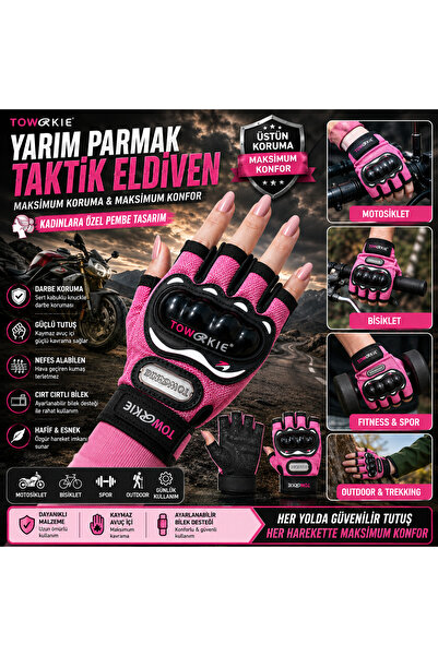 Vi Caro Motorcu Eldiveni bisiklet eldiveni ( YASAYA UYGUN TS EN13594 )