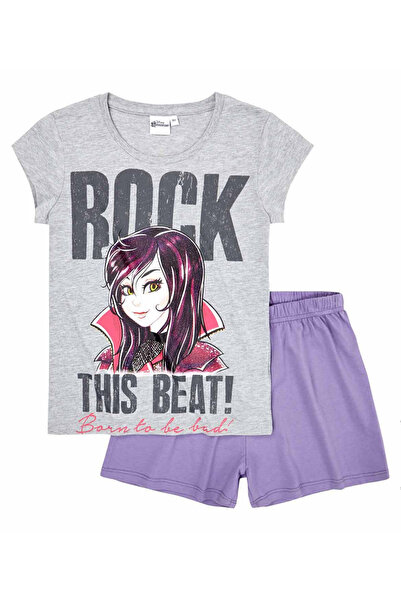 Disney Descendants Pijama de vară mov cu print foto de calitate, tricot singl...