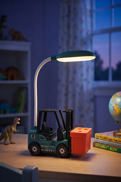 Küp Atölye Forklift Şarjlı Masaüstü Gece Lambası Çocuk Odası Yatak başı Lamba
