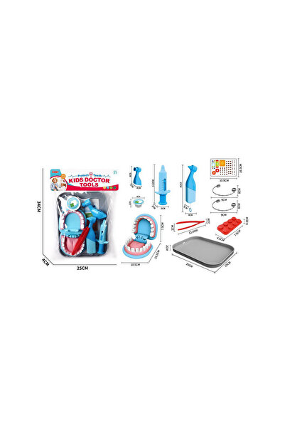 OEM Jucărie Set Medic Stomatolog Copii, Jucărie Dentist, 9 pie Interactiv Cad...