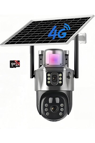 MilaTech 4G Wireless Solar Powered Surveillance Camera, PTZ Security Camera (...