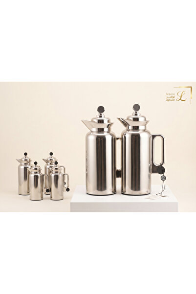 Louvre L'Ouvre Luxury Coffee & Tea Set - 2-Piece Stainless Steel - Modern Hos...