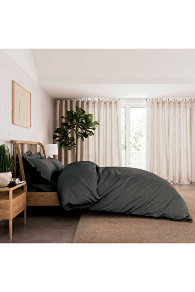 Kotonia Home Duvet cover 100% cotton, ranforce solid color, 150x200 cm, anthr...