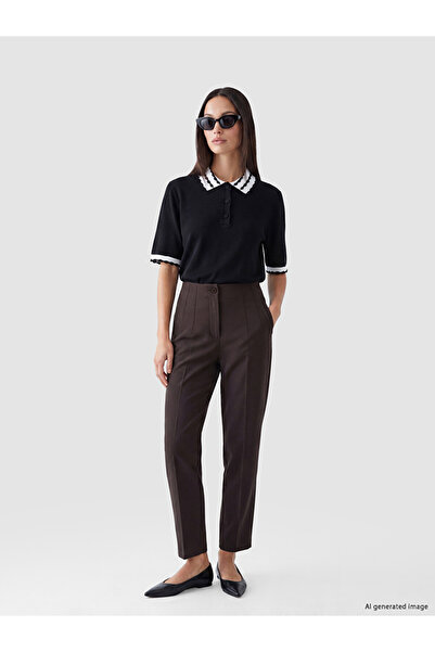 LC Waikiki Timeless Clothing & Timeless Choices Pleated Women's Fabric Trousers